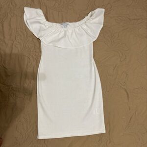 Elegant White Off-Shoulder Dress